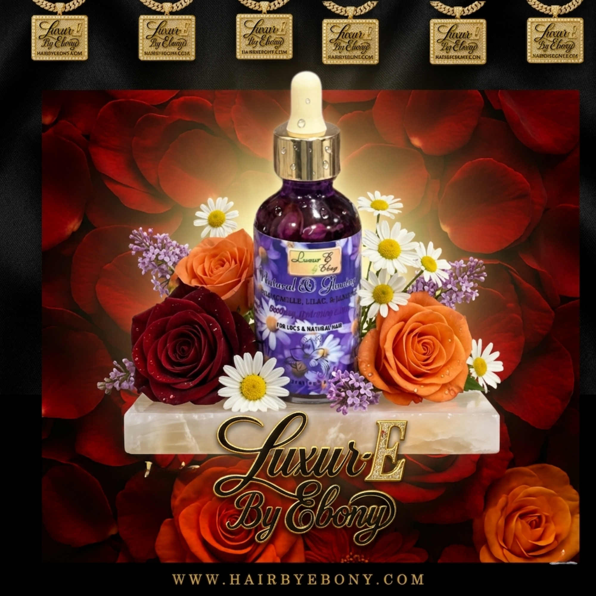 Luxur-E by Ebony Natural & Glowing™ Hair Elixir 2oz