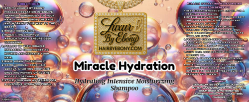 Luxur-E by Ebony Miracle Hydration Hydrating Intensive Moisturizing Shampoo